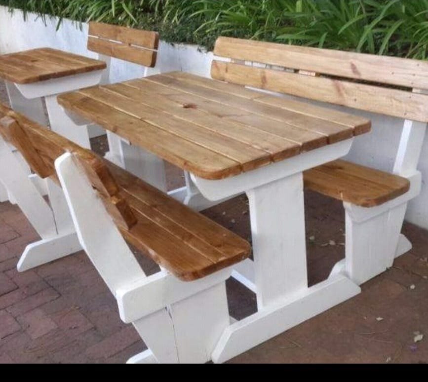 6 Seater Backrest Picnic Bench 1.5m